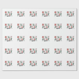Papel De Regalo Alegre e higienista dental dentista Navidad Santa