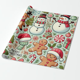 Papel De Regalo alegres navidades jolly
