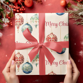 Papel De Regalo Alegría austriaca | Feliz Navidad | Ornamentos de 