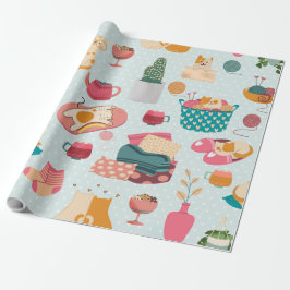 Papel De Regalo Alegría de invierno de Cosy Cats