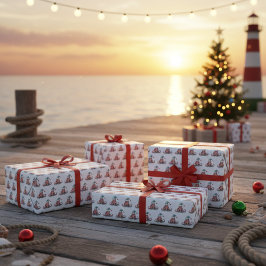 Papel De Regalo Alegría de los Navidades del Octopus