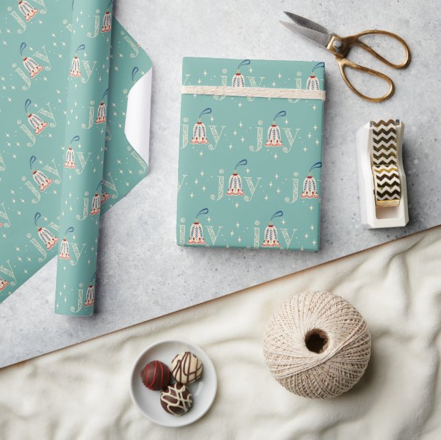Papel De Regalo Alegría de los navidades y festividad de ornamento (Artesanía)