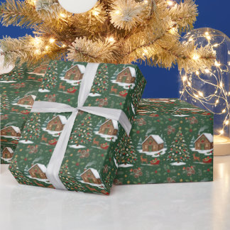 Papel De Regalo Alegría de Navidad