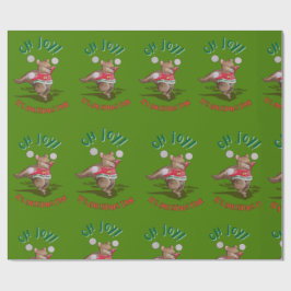 Papel de regalo Alegría de Navidad
