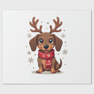 Papel De Regalo Alegria Invernal Dachshund