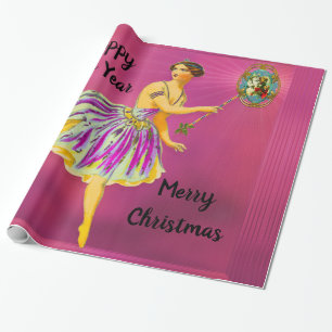 Papel De Regalo Alegría mágica del navidad