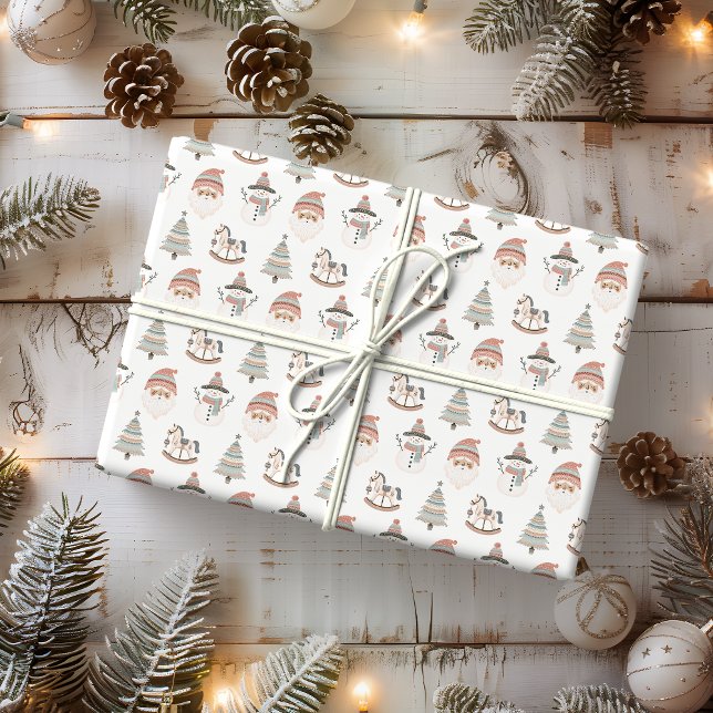 Papel De Regalo Alegría Navideña Boho Fiesta (Subido por el creador)
