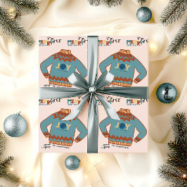 Papel De Regalo Alegría para el mundo Navidades feos suéter Person