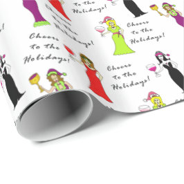 Papel De Regalo ¡Alegrías a los días de fiesta! Mujeres del vino