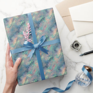 Papel De Regalo Alexandrite Blue Glassy Textura