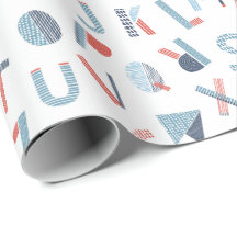 Alfabeto de blanco rojo