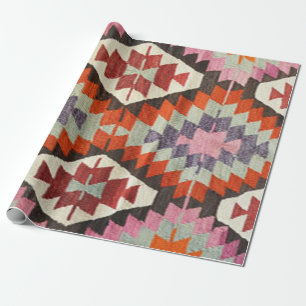 Papel De Regalo Alfombra Oriental Antigua Persa Turca Kilim
