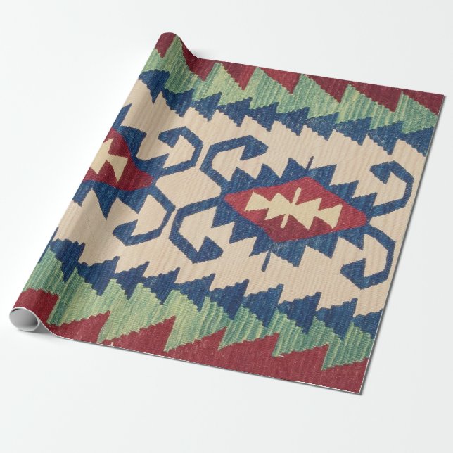 Papel De Regalo Alfombra Oriental Killim (Desenrollado)