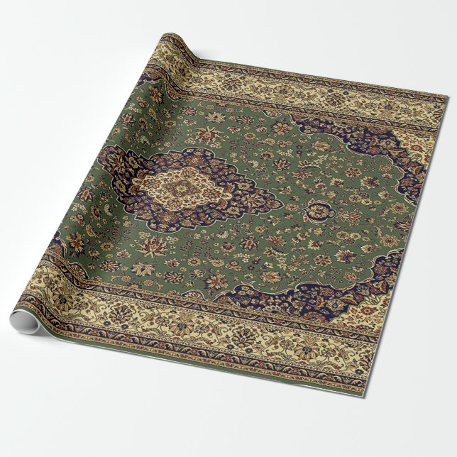 Papel De Regalo Alfombra Oriental Persa Turca (Desenrollado)