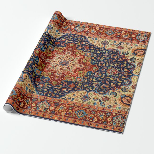 Papel De Regalo Alfombra Oriental Persa Turca Patrón (Desenrollado)