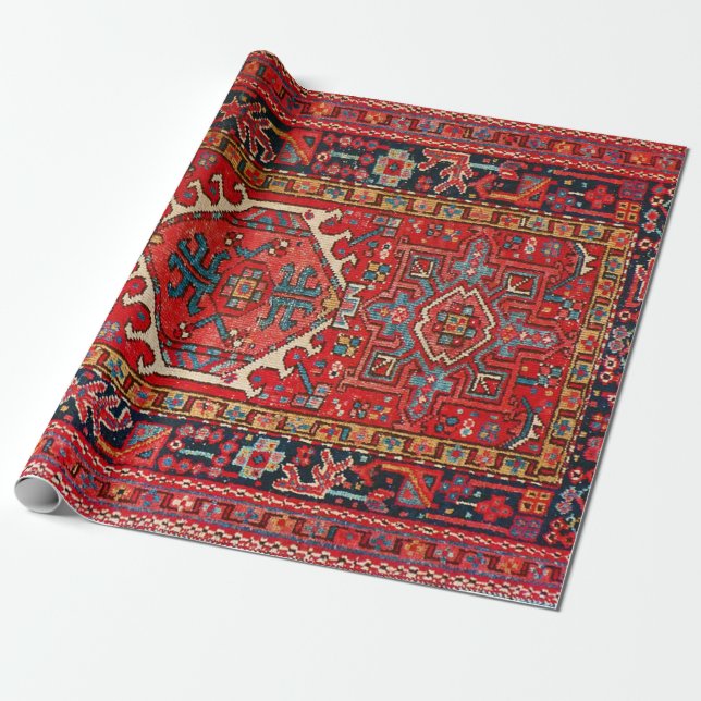 Papel De Regalo Alfombra Oriental Turca Persa Antigua (Desenrollado)
