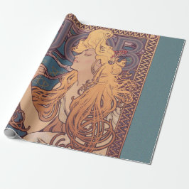 Papel De Regalo Alfonse Mucha Job Art Nouveau