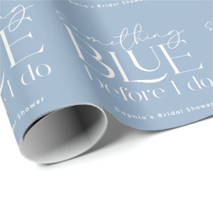 Papel De Regalo Algo Azul Antes de Mi Despedida de Soltera