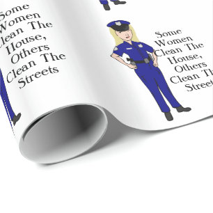 Papel De Regalo Algunas mujeres limpian humor del oficial de