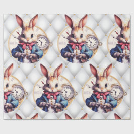 Papel De Regalo Alice In Wonderland Rabbit Tema Boda