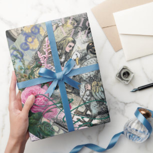 Papel De Regalo Alicia en arte clásico de Dodo en el país de las m