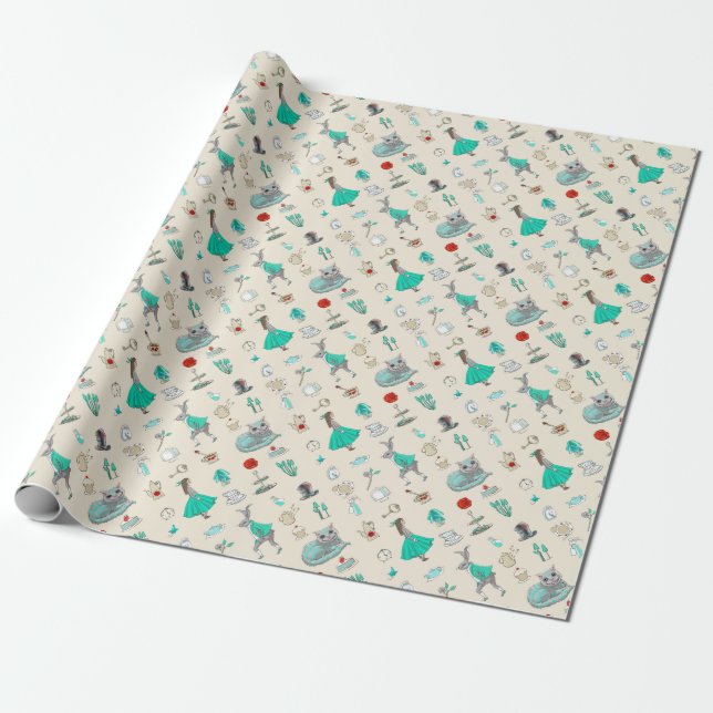 Papel De Regalo Alicia en el país de las maravillas (Desenrollado)