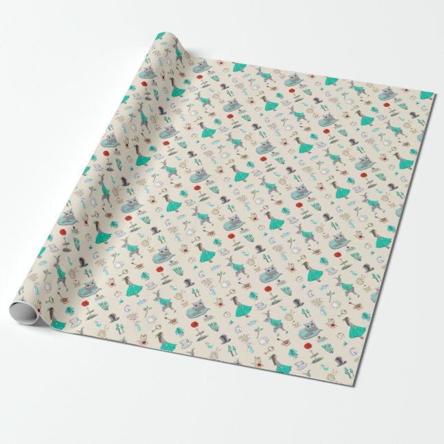 Papel De Regalo Alicia en el país de las maravillas (Desenrollado)
