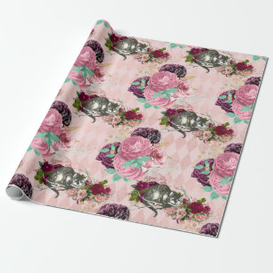 Papel De Regalo Alicia en el País de las Maravillas, gato rosado