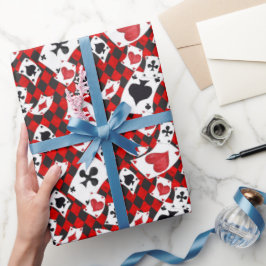 Papel De Regalo Alicia en Navidades del Collage de Wonderland rega