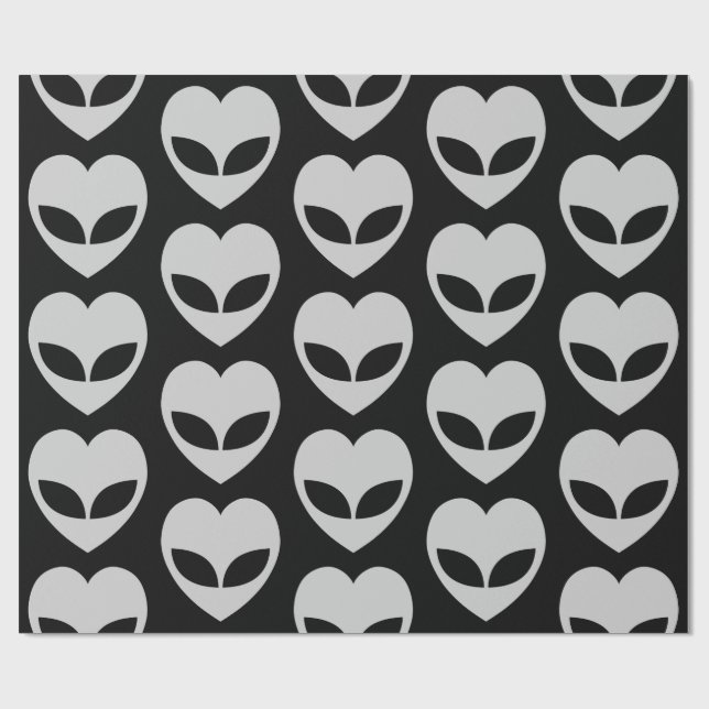 Papel De Regalo Alien Love Heart (Superficie plana)