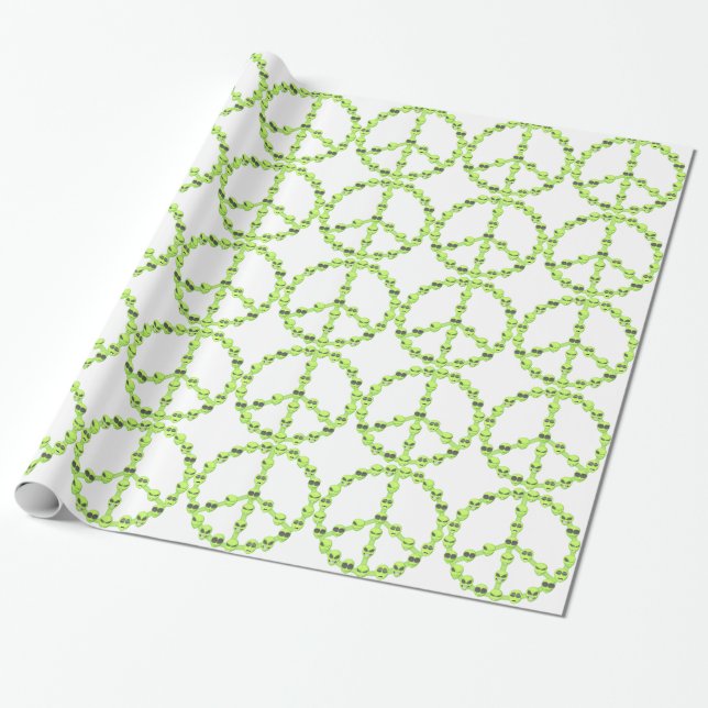 Papel De Regalo Alien Peace (Desenrollado)