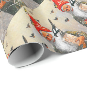 Papel De Regalo Alimentación de los pájaros