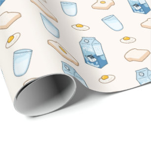Papel De Regalo Alimentos para el desayuno (alien)