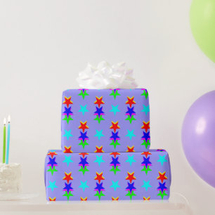 Papel De Regalo Alinear las estrellas, Periwinkle Blue en todo mom