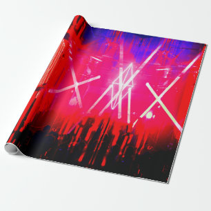 Papel De Regalo Alistra Cyber Punk Electrónico Neon Rave