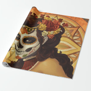 Papel De Regalo Almohada de Dia De Los Muertos