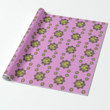 Almohada de lanzamiento de patrón de flor de manda