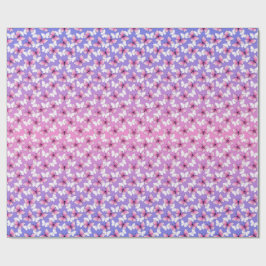 Papel De Regalo Almohada Redonda Hermosa Mariposa Rosa y Blanca