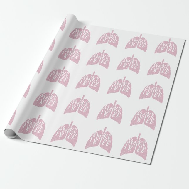 Papel De Regalo Almuerzos sanos sin humo (Desenrollado)