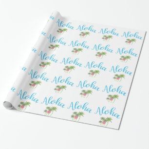 Papel De Regalo Aloha Bebe Estilo Hawaiano Verano