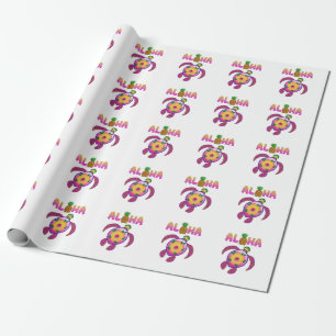 Papel De Regalo Aloha Hawaiian Honu Turtle