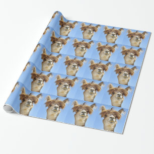 Papel De Regalo Alpaca con el pelo loco