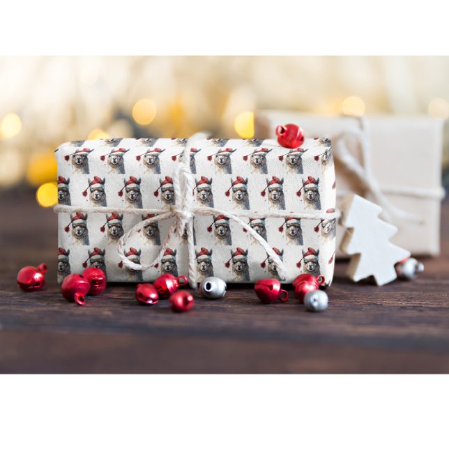 Papel De Regalo Alpaca Navidades Cuitos (Subido por el creador)