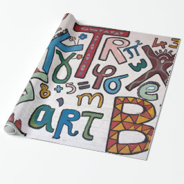 Papel De Regalo Alphabet para niños