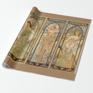 Papel De Regalo Alphonse Mucha - Maestro Art Nouveau
