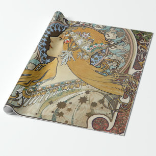 Papel De Regalo Alphonse Mucha Zodiac restaurado