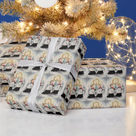 Papel De Regalo Altarinos de Navidad de la Era de los 50 con Estil