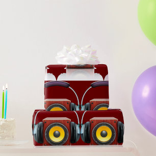 Papel De Regalo Altavoz Y Auriculares