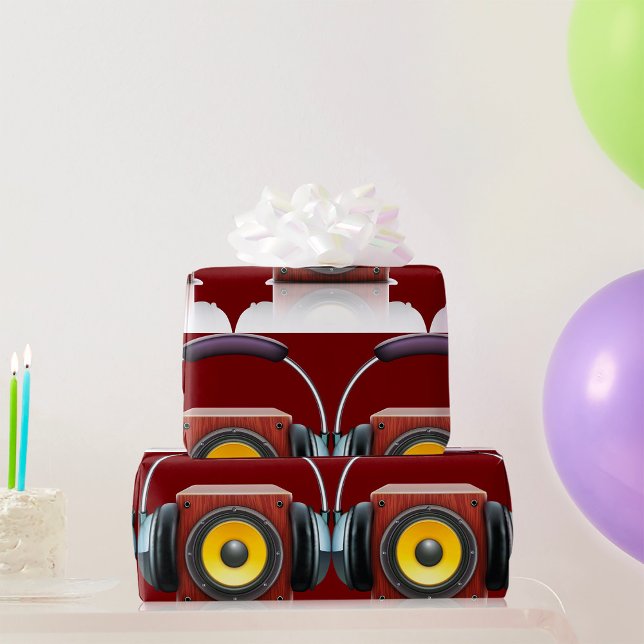Papel De Regalo Altavoz Y Auriculares (Subido por el creador)