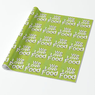 Papel De Regalo Amamos la Comida: Odiamos el Desperdicio   Estétic